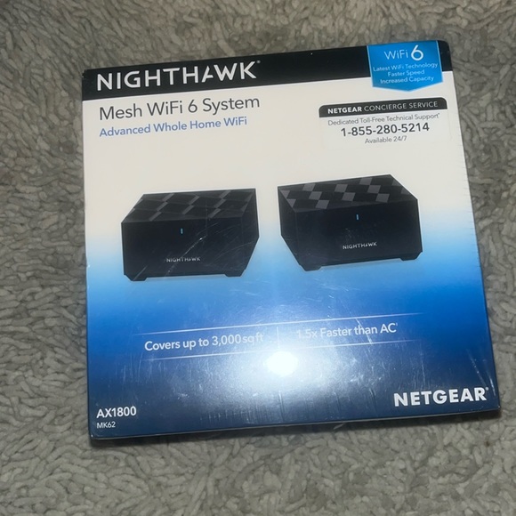 Netgear - Nighthawk - Mesh WiFi 6 system covers up to 3000 sq ft